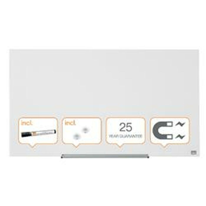 Pizarra magnética Nobo Impression Pro Blanco Cristal 126 x 71 cm 1 Pizarra magnética Nobo Impression Pro Blanco Cristal 126 x 71 cm 1