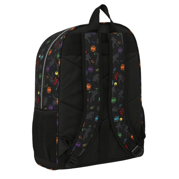 Mochila Escolar The Avengers Super heroes Negro (32 x 42 x 14 cm) 2