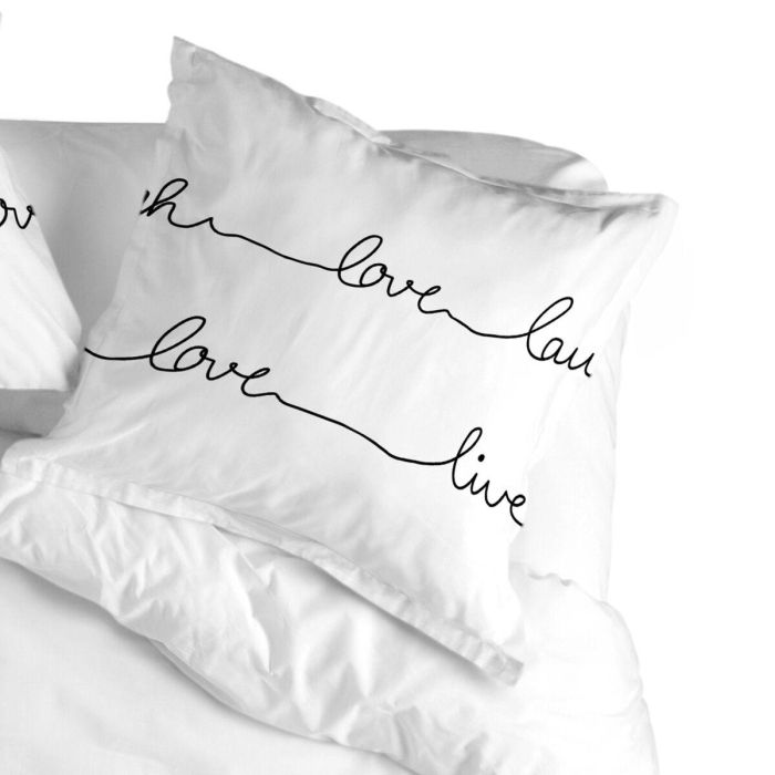 Funda de almohada HappyFriday Blanc Live Multicolor 80 x 80 cm 3