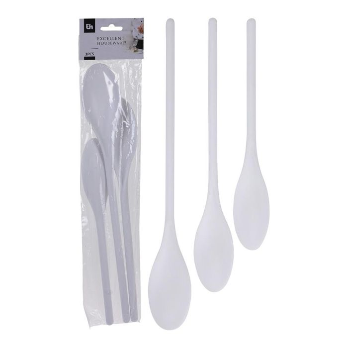 Excellent Houseware Set de 3 cucharas de plástico en diferentes tamaños 0 Excellent Houseware Set de 3 cucharas de plástico en diferentes tamaños 0