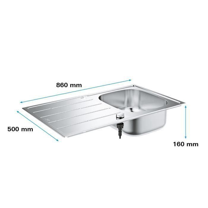 Fregadero - acero inoxidable - GROHE 5 Fregadero - acero inoxidable - GROHE 5