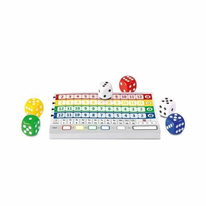 Fournier Juego Qwixx, Juego de Mesa Familiar de Estrategia con Cartas y Dados de Cartón, Ideal para Niños y Adultos, Edad +3 4 Fournier Juego Qwixx, Juego de Mesa Familiar de Estrategia con Cartas y Dados de Cartón, Ideal para Niños y Adultos, Edad +3 4