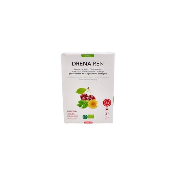 INTERSA Drena Ren Depurativo Renal con Diente de león y Abedul 20 Ampollas