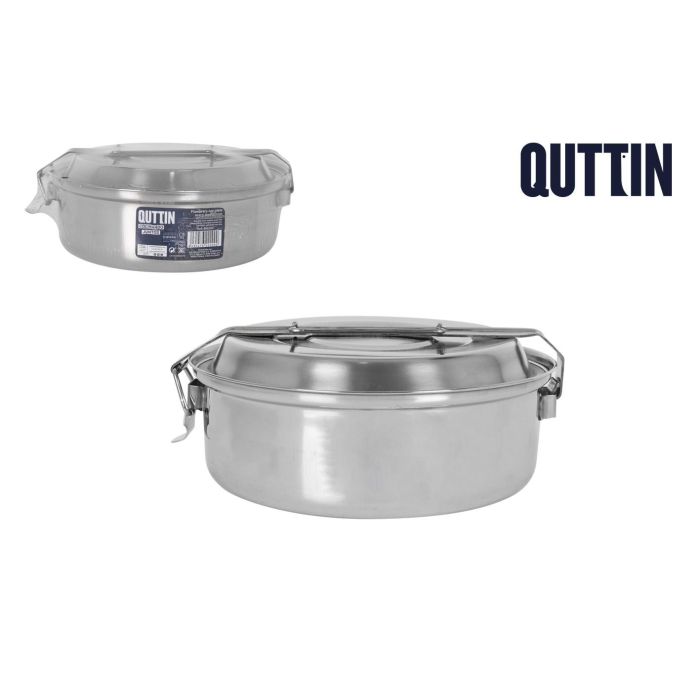 Quttin Fiambrera con Plato de Acero Inoxidable, 21 cm (6 Unidades) 0 Quttin Fiambrera con Plato de Acero Inoxidable, 21 cm (6 Unidades) 0