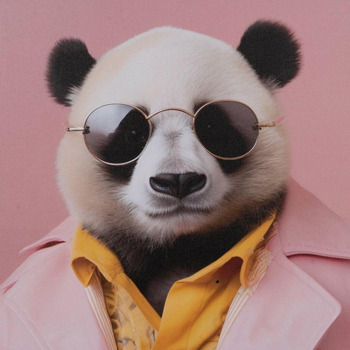 Cuadro Impresión Animales 3/M Decoración 50 X 3 X 70 cm