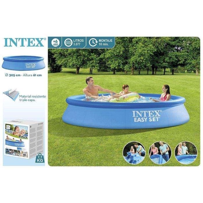 Piscina hinchable redonda easy set (capacidad 3077 litros) (+ 6 años) 305x61 cm 11