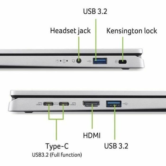 Acer NXJ4PEF002 Portátil Aspire AG14-71P-73BF Intel Core i7-13620H, 16GB RAM, 1TB SSD, 14'' IPS WUXGA, Windows 11, UHD Gráficos, AZERTY 2 Acer NXJ4PEF002 Portátil Aspire AG14-71P-73BF Intel Core i7-13620H, 16GB RAM, 1TB SSD, 14'' IPS WUXGA, Windows 11, UHD Gráficos, AZERTY 2