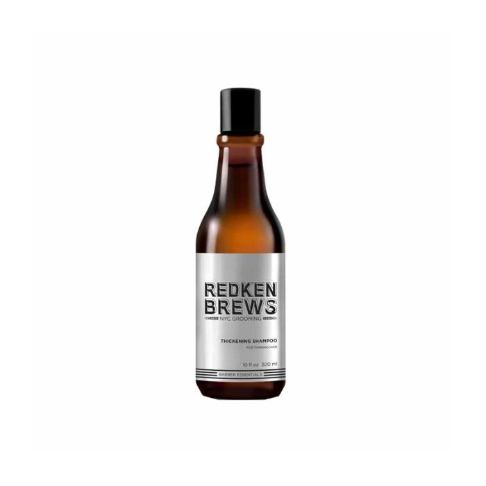 Redken Brews Thickening Shampoo 300ml - Para Cabello Fino y Escaso Redken Brews Thickening Shampoo 300ml - Para Cabello Fino y Escaso