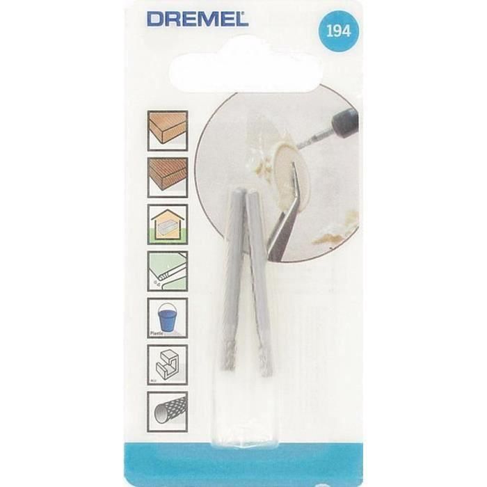 DREMEL Lote de 2 cortadores de acero de alta velocidad 194 1 DREMEL Lote de 2 cortadores de acero de alta velocidad 194 1