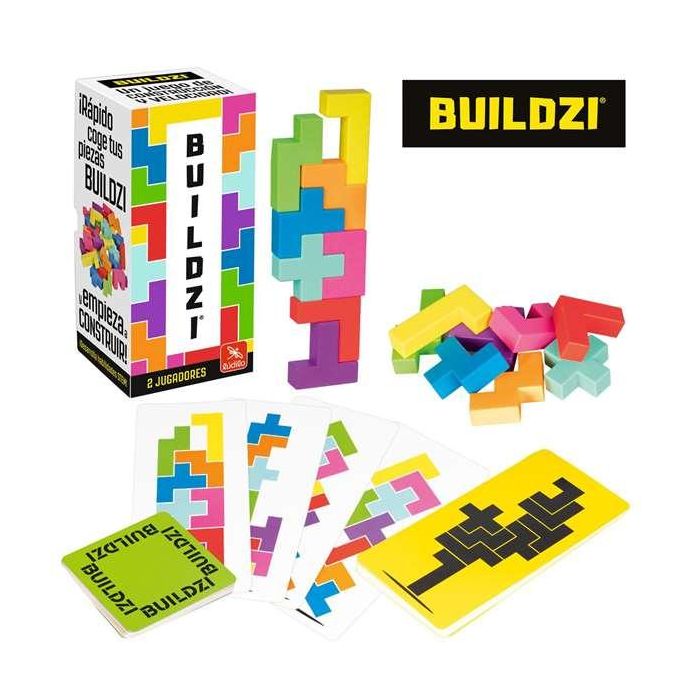 Juego buildzi. ¿serás el constructor más rápido? contiene 16 bloques 32 trjetsa torre y 16 tarjetas bloque. Juego buildzi. ¿serás el constructor más rápido? contiene 16 bloques 32 trjetsa torre y 16 tarjetas bloque.