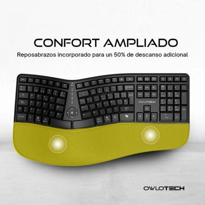 Teclado Inalámbrico Owlotech EK500 Negro Qwerty Español 3