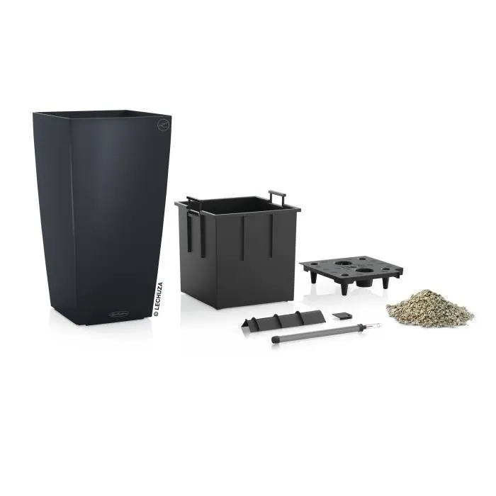Lechuza Jardiniere Cubico Color Pizarra TODO EN UNO 40 13158 421429 2