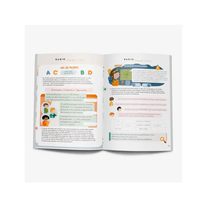 Rubio Cuaderno Ortografía 5 para Niños: Aprende Diptongos, Triptongos, Hiatos y Punto y Coma de Forma Divertida y Dinámica 2 Rubio Cuaderno Ortografía 5 para Niños: Aprende Diptongos, Triptongos, Hiatos y Punto y Coma de Forma Divertida y Dinámica 2