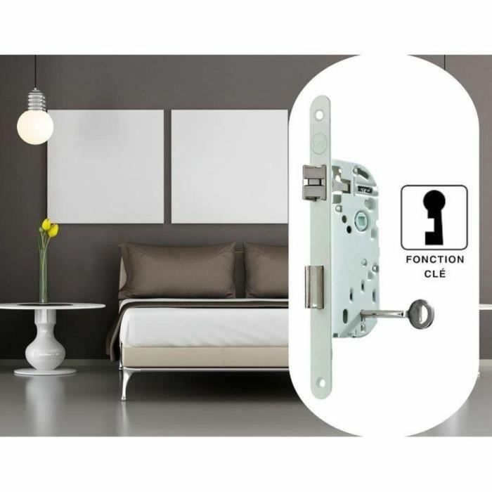 Yale Y75R-A40/B/SC Cerradura de Empotrar con Llave - Eje 40 mm, Caja Fuerte 135 mm - Certificación NF Nivel 2 - Blanco 5 Yale Y75R-A40/B/SC Cerradura de Empotrar con Llave - Eje 40 mm, Caja Fuerte 135 mm - Certificación NF Nivel 2 - Blanco 5