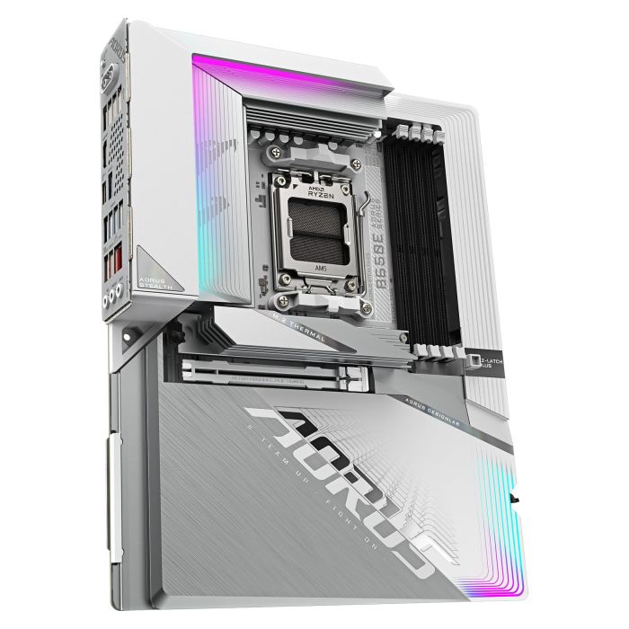 Gigabyte B650E AORUS STEALTH ICE Placa base ATX AM5 DDR5 Wi-Fi 7 2.5GbE para AMD Ryzen Serie 9000 2