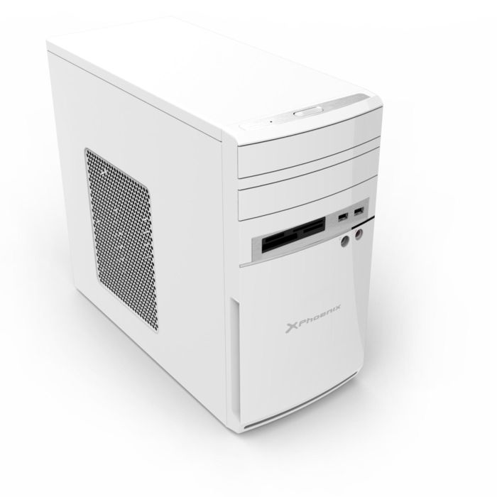 Phoenix PHCAJAMICROATXW - Caja PC Semitorre Micro ATX Antracita, USB 2.0, Audio HD, Ventilador 80mm, Lector Tarjetas 1