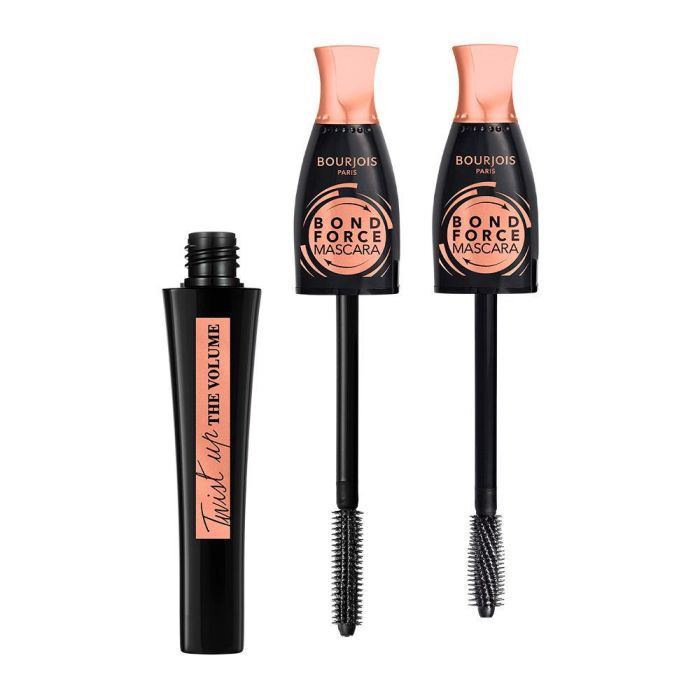 Bourjois TWIST UP THE VOLUME bond force mascara #Black Máscara de Pestañas con Volumen y Fortalecimiento 8 ml 1