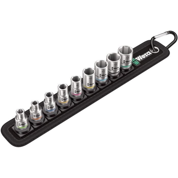 Wera Belt A 4 Zyklop 1/4" Juego de inserción de vasos