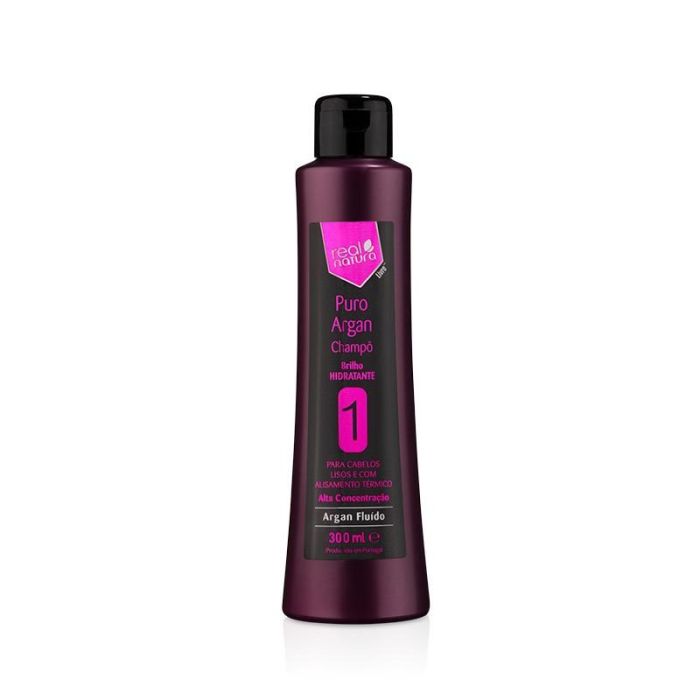 Champô Sem Sal Puro Argan Paso 1 300 mL Real Natura