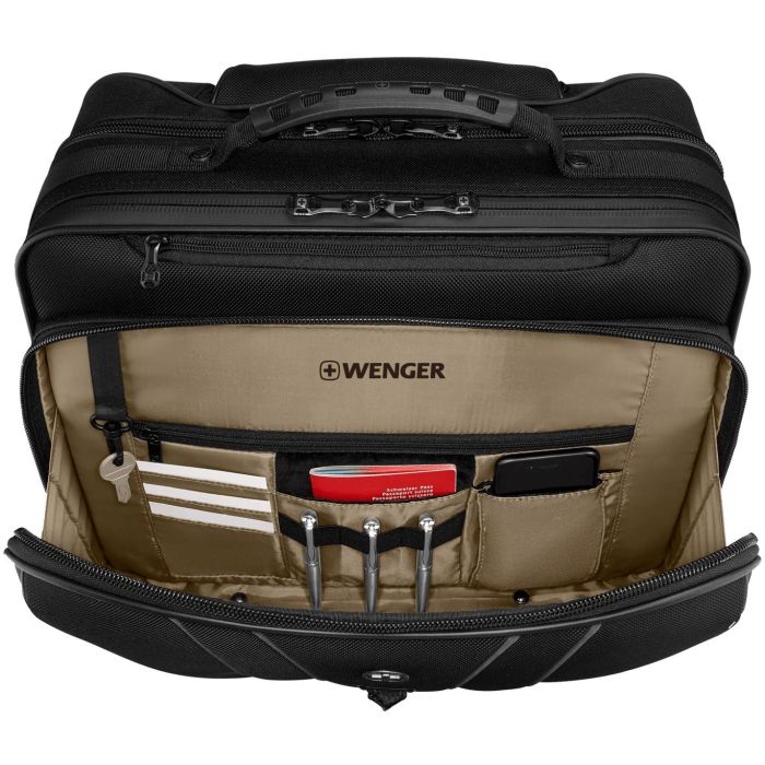 WENGER Legacy Black Series 39,62cm 15,6Zoll Wheeled Laptop Case w Tablet Pocket Black 2 WENGER Legacy Black Series 39,62cm 15,6Zoll Wheeled Laptop Case w Tablet Pocket Black 2