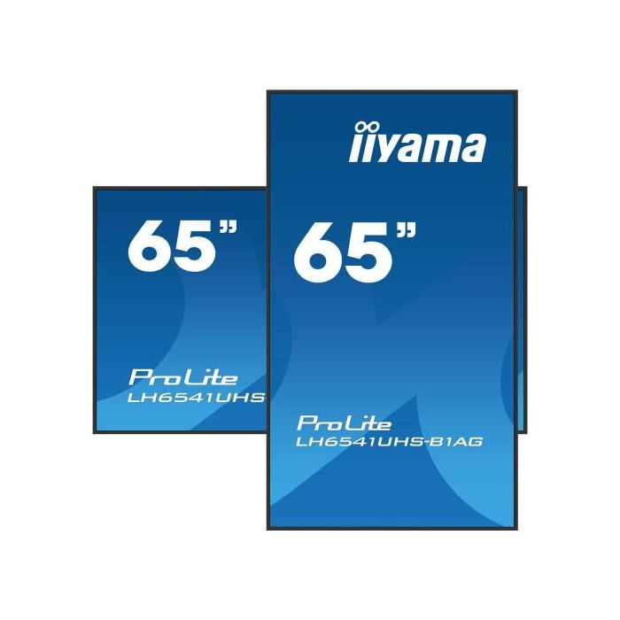 Monitor Iiyama65" 3840X2160, 4K Uhd Ips Panel, 1% Haze, Landscape y Portrait , Speakers 2X 10W , 3X Hdmi, 500Cd/M², Media Play Usb Port, Control Lan / Rs232C, Vesa 500X500 -Wallmount Included (LH6541UHS-B1AG) 3 Monitor Iiyama65" 3840X2160, 4K Uhd Ips Panel, 1% Haze, Landscape y Portrait , Speakers 2X 10W , 3X Hdmi, 500Cd/M², Media Play Usb Port, Control Lan / Rs232C, Vesa 500X500 -Wallmount Included (LH6541UHS-B1AG) 3