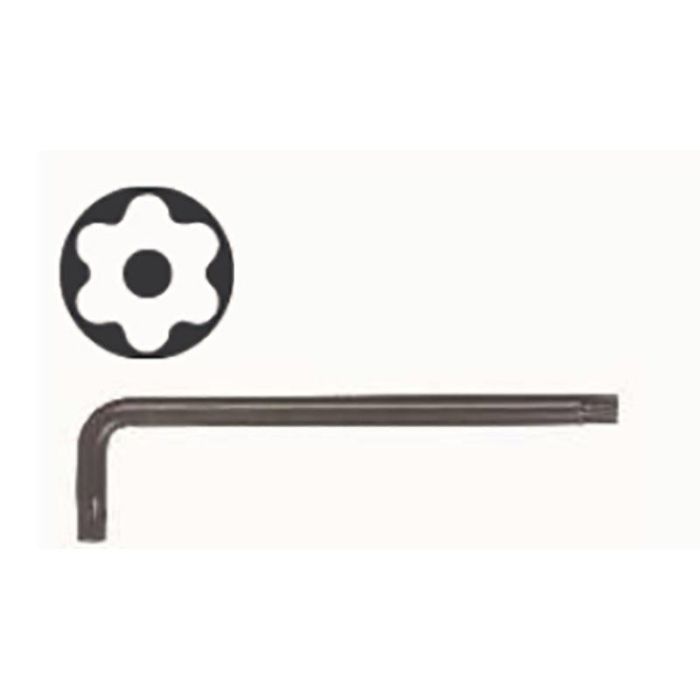 DUVER Llave Acodada Torx de Seguridad Serie Larga T-27
