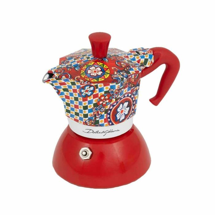 Cafetera Italiana Bialetti MOKA D&G Rojo Aluminio 2 Tazas 3 Cafetera Italiana Bialetti MOKA D&G Rojo Aluminio 2 Tazas 3