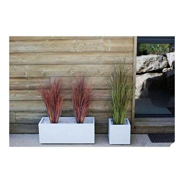 EDA PLASTIQUE Caja de flores cuadrada Graphit Up - 21 L - 29.5 x 29.5 x 29.5 cm - Cerusie blanco 4 EDA PLASTIQUE Caja de flores cuadrada Graphit Up - 21 L - 29.5 x 29.5 x 29.5 cm - Cerusie blanco 4