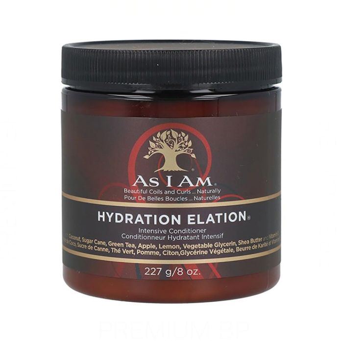 As I Am Hydration Elation Acondicionador Intenso 227G/8Oz - Fortalece e Hidrata Profundamente As I Am Hydration Elation Acondicionador Intenso 227G/8Oz - Fortalece e Hidrata Profundamente