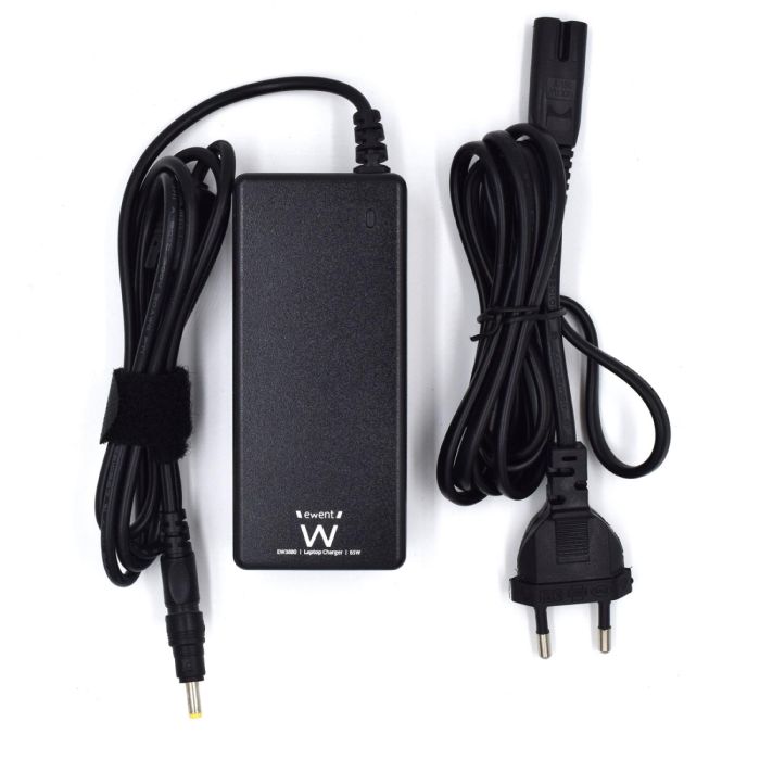 Ewent EW3898 Cargador Portátil 65W Compatible con HP, Incluye 5 Conectores 4 Ewent EW3898 Cargador Portátil 65W Compatible con HP, Incluye 5 Conectores 4