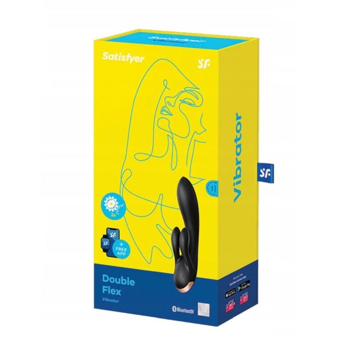 Satisfyer Double flex vibrador negro negro con app Satisfyer Double flex vibrador negro negro con app