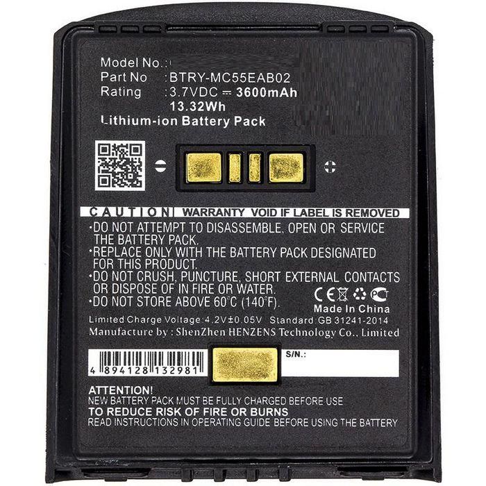 CoreParts Batería Li-ion 3.7V 3600mAh para Escáner ZEBRA, MC55, MC5574, MC5590, MC55A, MC55A0, MC56, MC65, MC659, MC659B, MC67