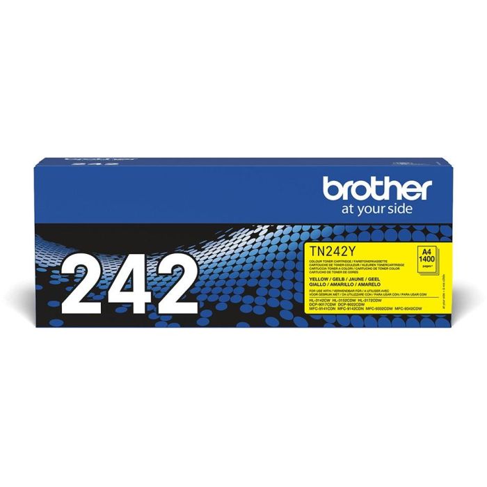 Brother TN-242Y Toner Amarillo hasta 1.400 páginas ISO/IEC 19798