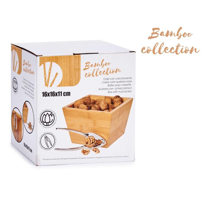 Kinvara Caja de Bambú con Cascanueces, 16x11x16 cm (Set de 12) 2