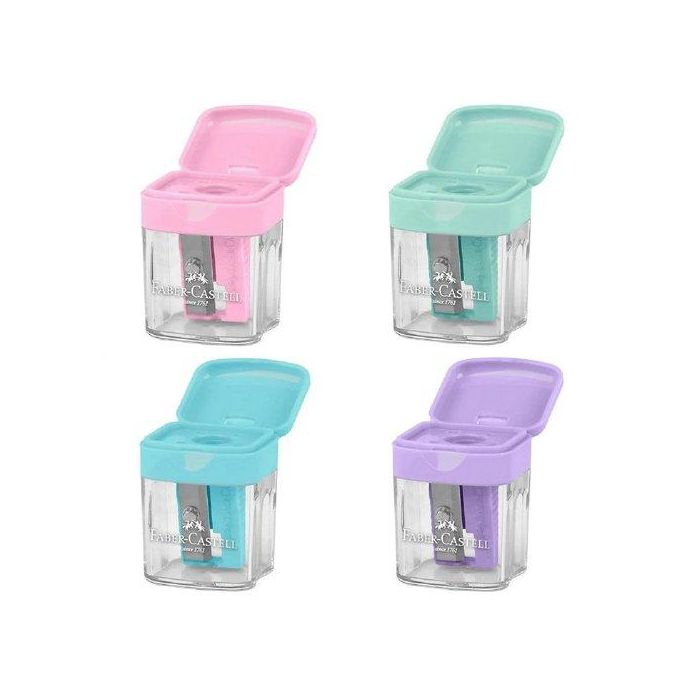 Afilalapiz Faber-Castell Mini Box Con Deposito Colores Surtidos 24 unidades