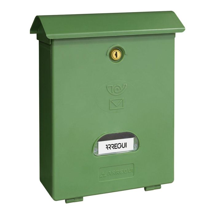 Arregui Buzón Exterior Classic Poliestireno Verde 27x11x34,6 cm - Ideal Zonas Costeras, Tapa Superior, para Formato A4