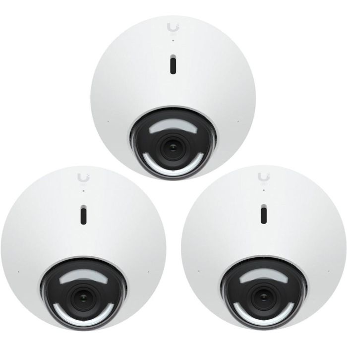 Ubiquiti Cámara PoE de Techo 2K HD 5MP 30 FPS Blanca con Rendimiento Mejorado en Baja Luz y Rango Dinámico Superior - Pack de 3