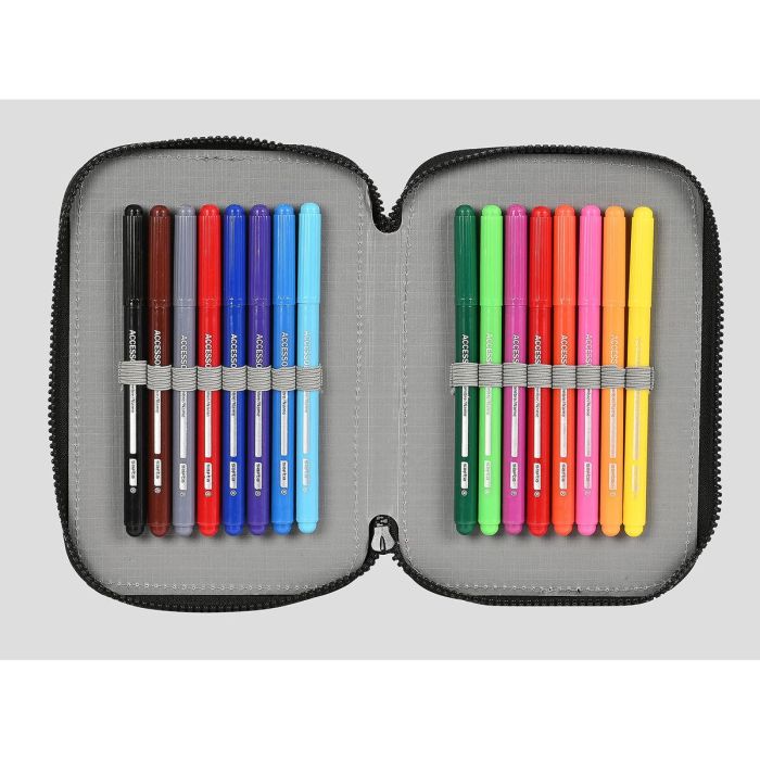 Plumier Doble F.C. Barcelona Gris (13.5 x 20.5 x 4.5 cm) (34 Piezas) 4 Plumier Doble F.C. Barcelona Gris (13.5 x 20.5 x 4.5 cm) (34 Piezas) 4