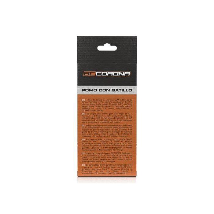 Abc Pomo Sport Piel Perforada Negro-Rojo POM30172 Accesorio Coche 2