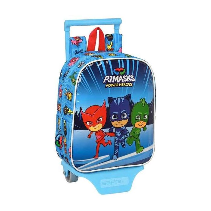 Mochila Escolar con Ruedas PJ Masks Azul 22 x 27 x 10 cm 4 Mochila Escolar con Ruedas PJ Masks Azul 22 x 27 x 10 cm 4