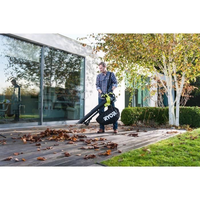Ryobi RYO4892210157904 Sopladora Aspiradora Trituradora 2 en 1 Brushless 201 km/h 6 m³/min 4