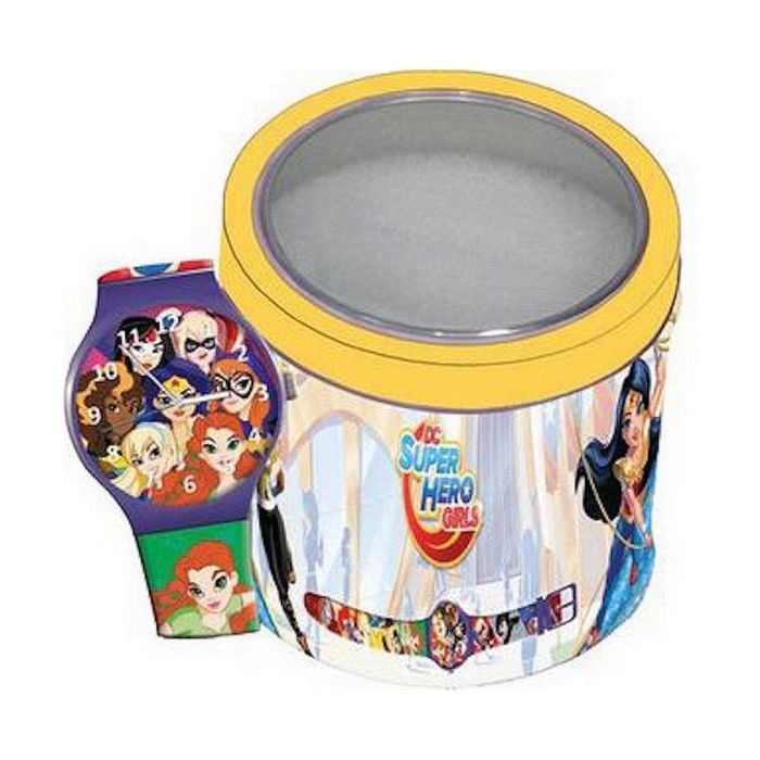 Reloj Infantil Cartoon SUPER HERO GIRLS - TIN BOX ***SPECIAL PRICE*** (Ø 33 mm)