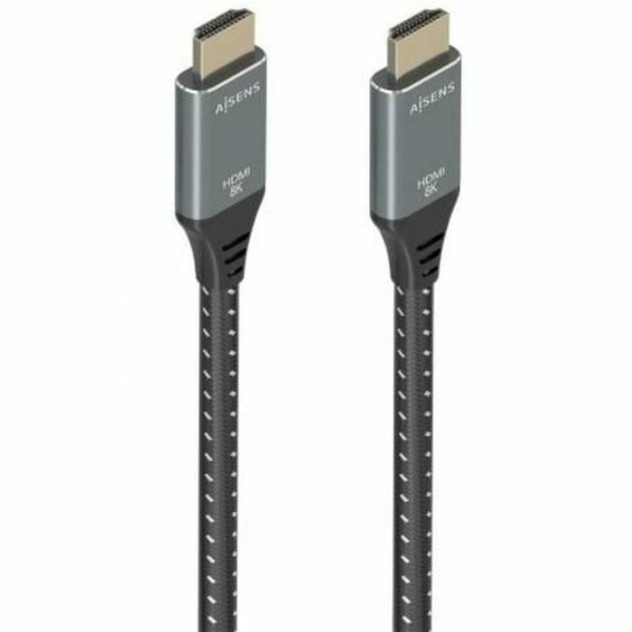 AISENS - CABLE HDMI V2.1 ULTRA ALTA VELOCIDAD / HEC 8K@60HZ 48GBPS, A/M-A/M, GRIS/NEGRO, 10M 0 AISENS - CABLE HDMI V2.1 ULTRA ALTA VELOCIDAD / HEC 8K@60HZ 48GBPS, A/M-A/M, GRIS/NEGRO, 10M 0