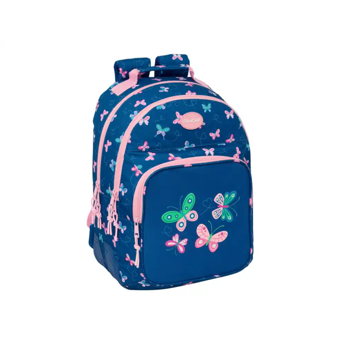 Safta Mochila Blackfit8 Mariposas Doble con Cantoneras Adaptable a Carro 420x320x150 mm 0 Safta Mochila Blackfit8 Mariposas Doble con Cantoneras Adaptable a Carro 420x320x150 mm 0