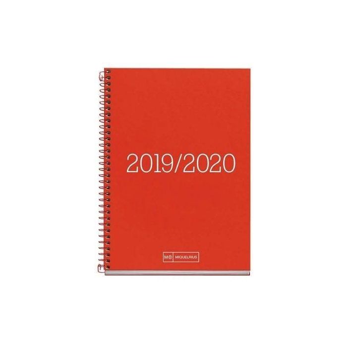 AGENDA ESCOLAR MIQUEL RIUS ESSENTIAL ROJA - SEMANA A LA VISTA SEPT 2019 A SEPT 2020 - 117*182MM - PAPEL 70G/M2 AGENDA ESCOLAR MIQUEL RIUS ESSENTIAL ROJA - SEMANA A LA VISTA SEPT 2019 A SEPT 2020 - 117*182MM - PAPEL 70G/M2