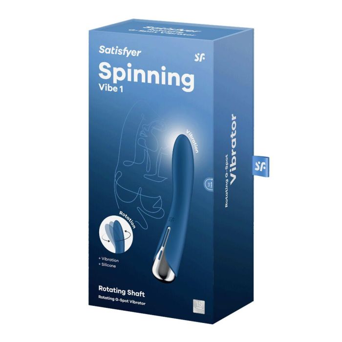 Satisfyer Spinning vibe 1 rotating g-spot vibrador azul 1 Satisfyer Spinning vibe 1 rotating g-spot vibrador azul 1
