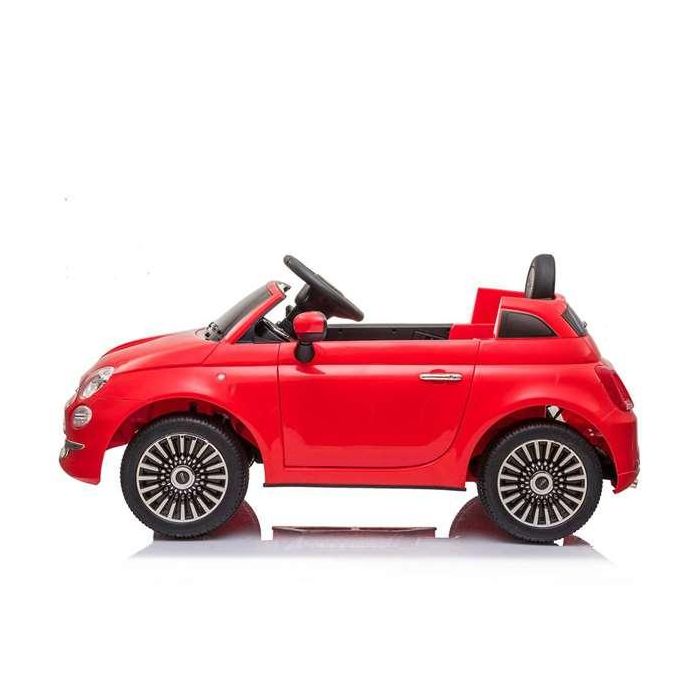 Coche fiat 500 rojo con control remoto y mp3 bateria 6v 4,5 ah -motor 30 W 4