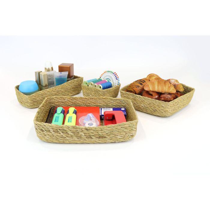 Cesta de ordenación Seagrass Privilege 24x16x5 cm (24 Unidades) 2 Cesta de ordenación Seagrass Privilege 24x16x5 cm (24 Unidades) 2