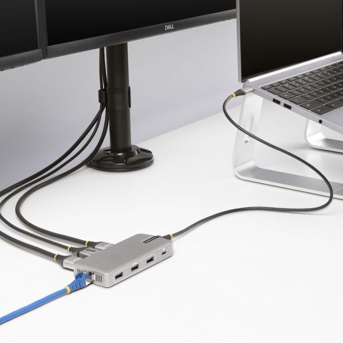 Hub USB-C Startech 117B-USBC-MULTIPORT Gris 100 W 6 Hub USB-C Startech 117B-USBC-MULTIPORT Gris 100 W 6