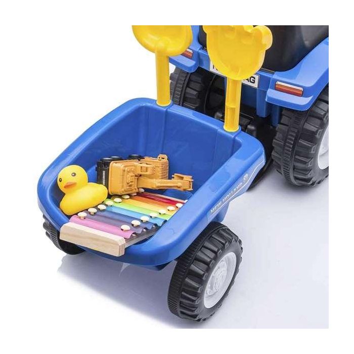New Holland Tractor Correpasillos Infantil Azul con Luces y Sonidos para Niños de 1 a 3 Años, Medidas 91x44x29 cm 7